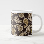 Paisley-Arthintergrund Jumbo-Tasse (Rechts)