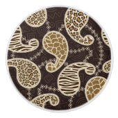 Paisley-Arthintergrund Keramikknauf (Vorderseite)