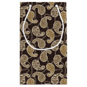 Paisley-Arthintergrund Kleine Geschenktüte (Rückseite)