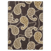 Paisley-Arthintergrund Klemmbrett (Rückseite)