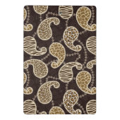 Paisley-Arthintergrund Mini Klemmbrett (Rückseite)