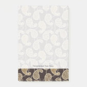 Paisley-Arthintergrund Post-it Klebezettel (Vorderseite)