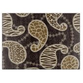 Paisley-Arthintergrund Schneidebrett (Vorderseite)