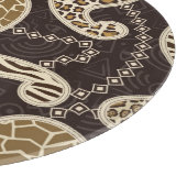 Paisley-Arthintergrund Schneidebrett (Ecke)