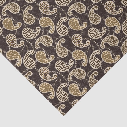 Paisley-Arthintergrund Seidenpapier (Ausschnitt)