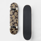 Paisley-Arthintergrund Skateboard (Vorderseite)
