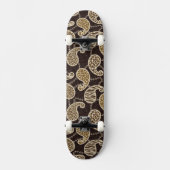 Paisley-Arthintergrund Skateboard (Vorderseite)