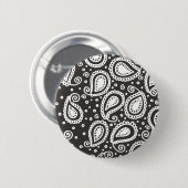Paisley auf Black Button (Vorne & Hinten)