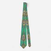 Paisley auf Grün Krawatte (Vorderseite)