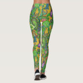 Paisley auf Karamell Leggings (Rückseite)