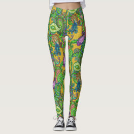 Paisley auf Karamell Leggings