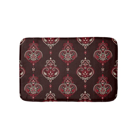 Paisley Bandana: Boho Vintag Print. Badematte (Vorderseite)