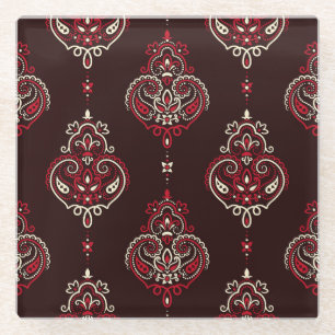 Paisley Bandana: Boho Vintag Print. Glasuntersetzer
