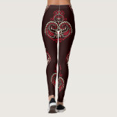 Paisley Bandana: Boho Vintag Print. Leggings (Rückseite)