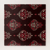Paisley Bandana: Boho Vintag Print. Puzzle (Horizontal)