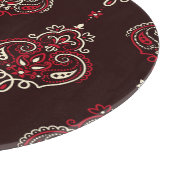 Paisley Bandana: Boho Vintag Print. Schneidebrett (Ecke)