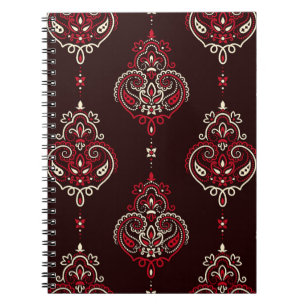 Paisley-Bandana: Boho-Vintage-Druck. Notizblock