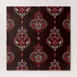 Paisley-Bandana: Boho-Vintage-Druck. Puzzle