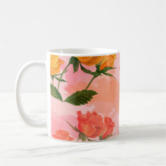 Paisley bandana Druck, Seidenschal Design. Kaffeetasse