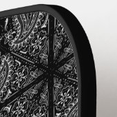 Paisley Bandana Muster Personalisiert Name Text Pi Pickleball Schläger (Linke Seite)