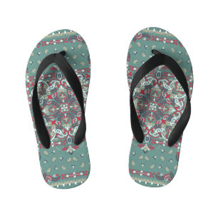 Paisley Bandana Print: Silk Neck Scarf Kinderbadesandalen