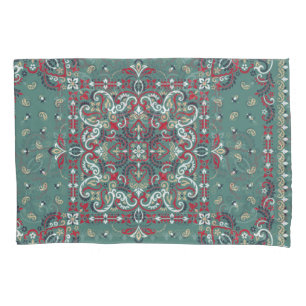 Paisley Bandana Print: Silk Neck Scarf Kissenbezug