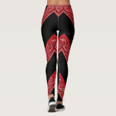 Paisley Bandana Red Hanky Leggings (Rückseite)