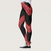 Paisley Bandana Red Hanky Leggings (Links)