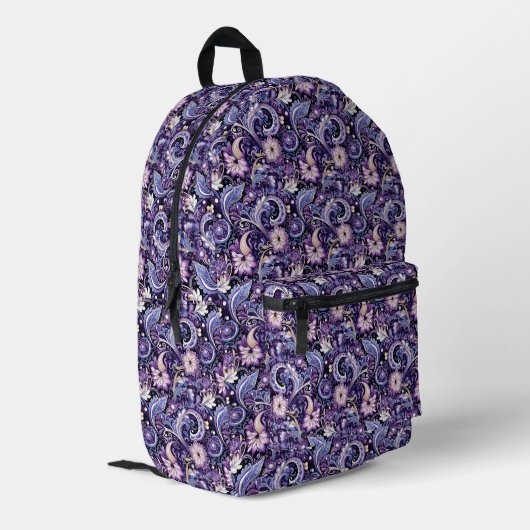 Paisley bedruckter rucksack (Rückseitige Ecke links)