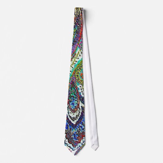 Paisley Blau 3 Krawatte (Vorderseite)