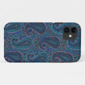 Paisley Blau Indisch Boho Klassisch Vintage Case-Mate iPhone Hülle (Rückseite (Horizontal))