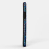 Paisley Blau Indisch Boho Klassisch Vintage Case-Mate iPhone Hülle (Hinten/Rechts)