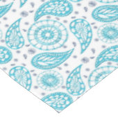 Paisley-blau nahtloses Muster. Tischdecke (Schrägansicht)