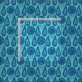 Paisley blau stoff (Kachel)