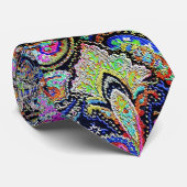 Paisley Blue 2 neg Krawatte (Gerollt)