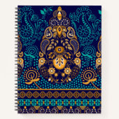 Paisley Blue Notizblock (Vorderseite)