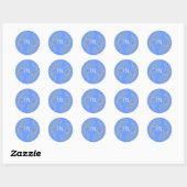 Paisley Blue Stickers (Blatt)