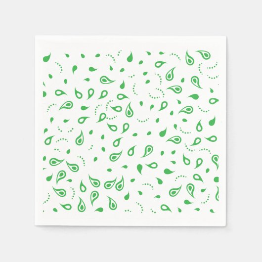 Paisley Blühte Napkin Serviette (Vorderseite)