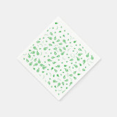 Paisley Blühte Napkin Serviette (Ecke)