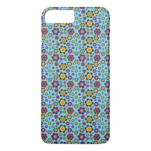 Paisley Blume Design Muster Handy Case (Rückseite)