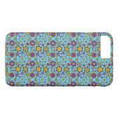 Paisley Blume Design Muster Handy Case (Rückseite (Horizontal))