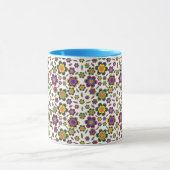 Paisley Blume Design Muster Tasse (Zentrum)