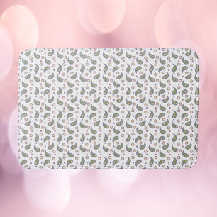 Paisley Blume Docks Pink Green Lila Badematte