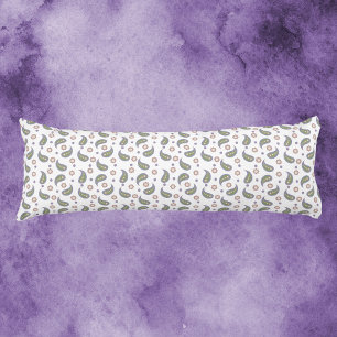 Paisley Blume Dots Muster Grün rosa Lila Seitenschläferkissen