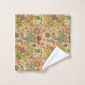 Paisley Blume Handtuch Set (Waschlappen)