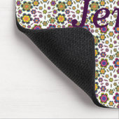Paisley-Blume-Muster Anpassbare Mousepad (Ecke)