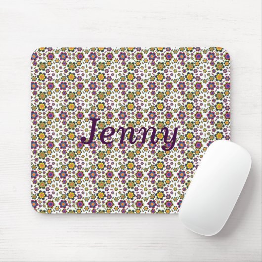Paisley-Blume-Muster Anpassbare Mousepad (Mit Mouse)