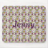 Paisley-Blume-Muster Anpassbare Mousepad (Vorne)