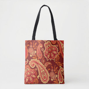 Paisley, Blume: nahtlose Ziermuster Tasche
