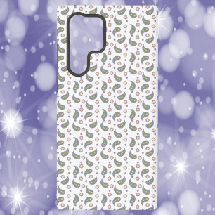 Paisley-Blumen-Punkte Grün Pink Lila Samsung Galaxy Hülle